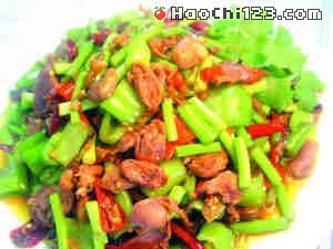 川味爆椒鸡杂图解 做法及步骤