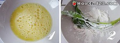 锅塌菠菜图解 做法及步骤