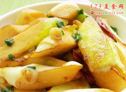 蚝汁炕茭白图解 做法及步骤