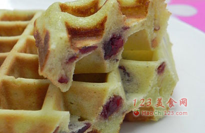 蔓越莓华夫饼图解 做法及步骤