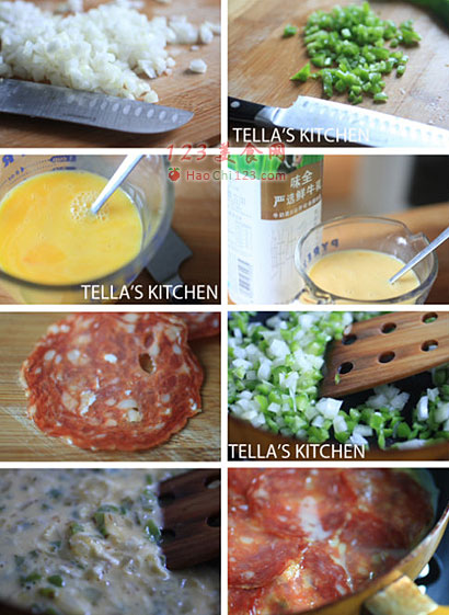 萨拉米烘蛋 做法及步骤